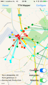 Metingen met behulp van TTNmapper